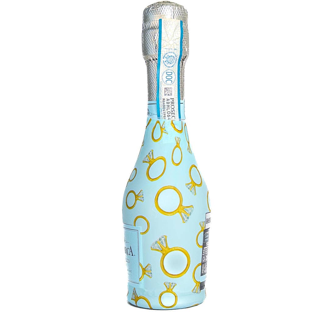 Beau Bottles Blue Engagement Ring - MINI Prosecco Collection - Six Pack - Bexa Boutique
