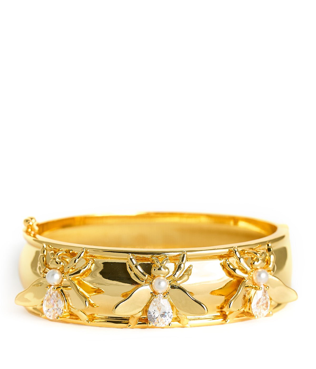 Bee Hinged Cuff - 18k Gold Plated - Bexa Boutique
