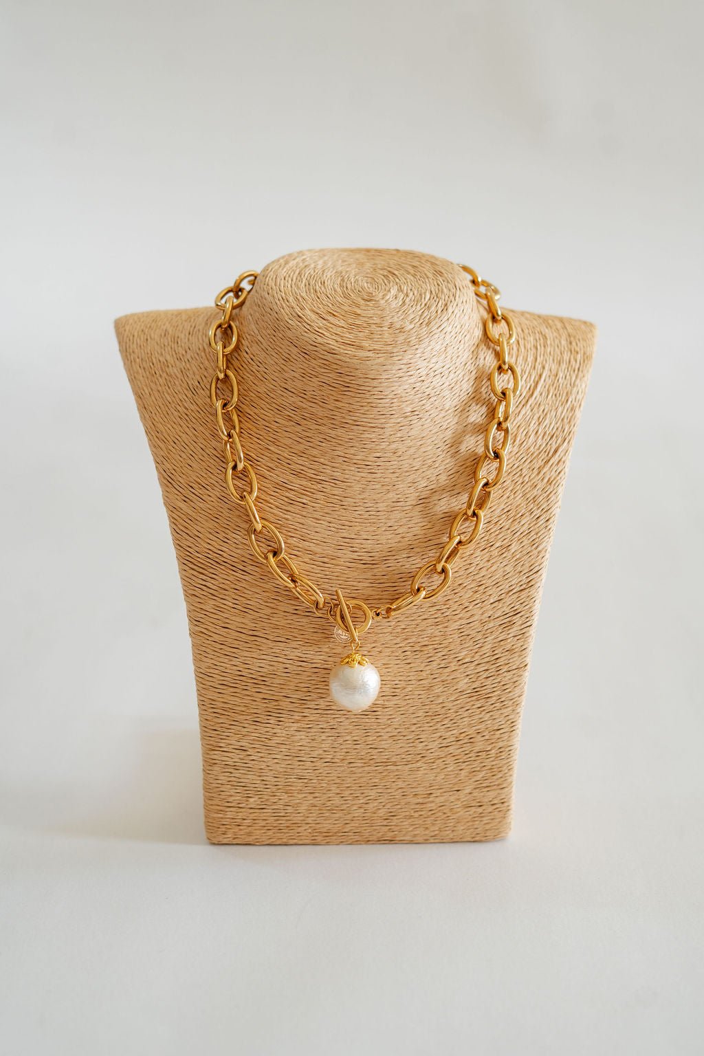 Betty Cotton Pearl Chain Necklace - Bexa Boutique