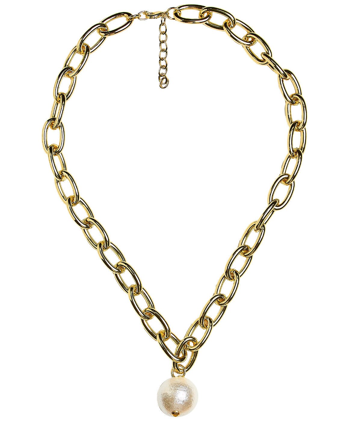 Betty Cotton Pearl Chain Necklace - Bexa Boutique