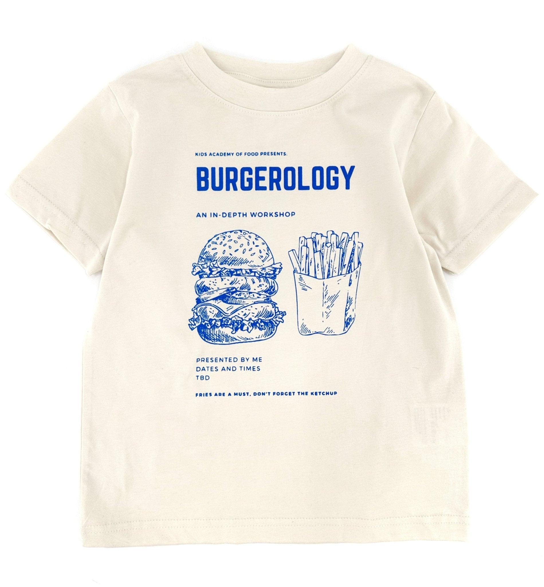 Bugerology - Kids Burger Expert Shirt - Natural - Bexa Boutique