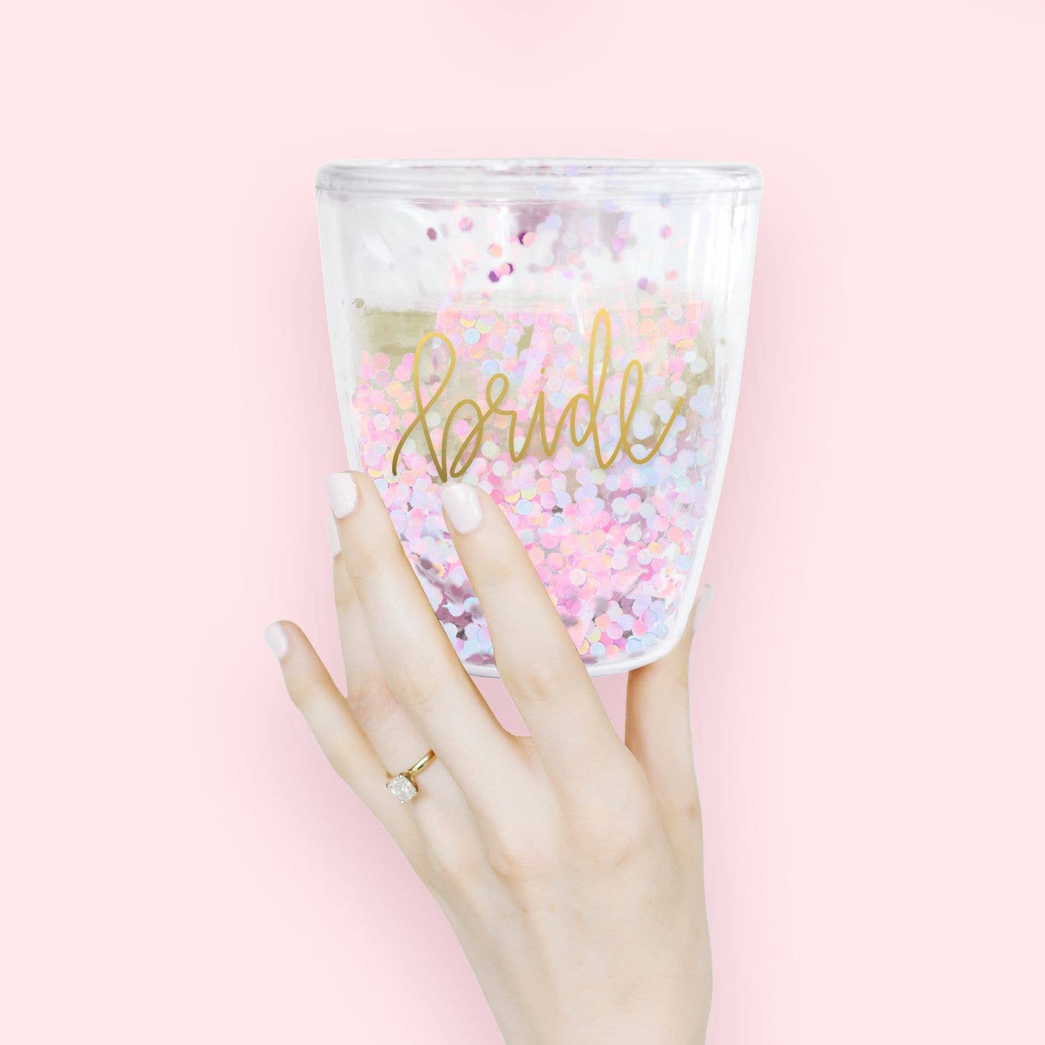 BRIDE Glitter Wine Acrylic Cup - Bexa Boutique