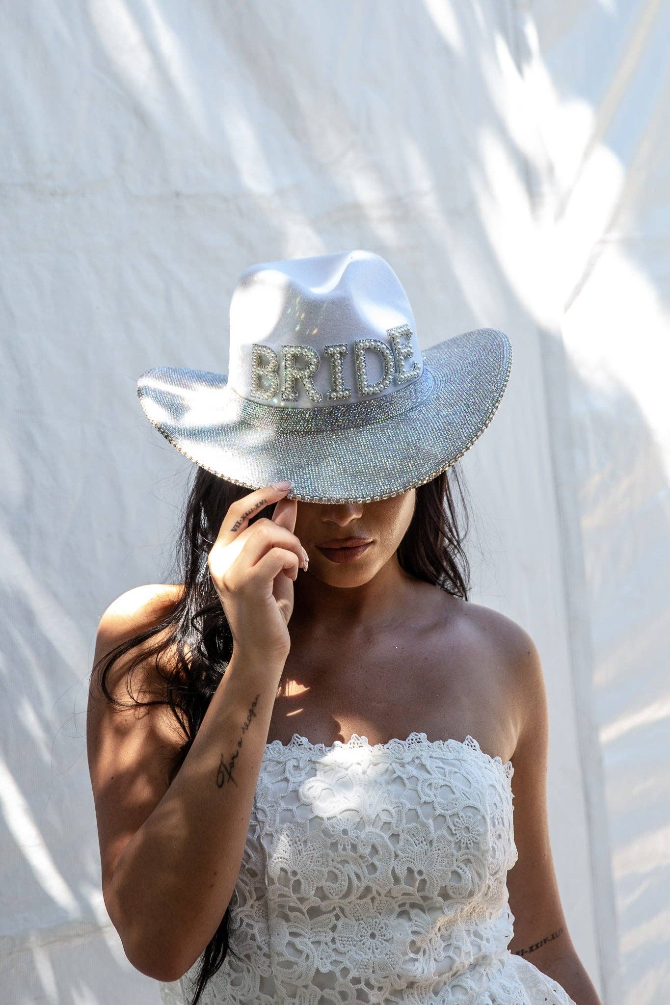 Luxe Bride Cowgirl Hat - Heirloom Bridal Company - Bexa Boutique