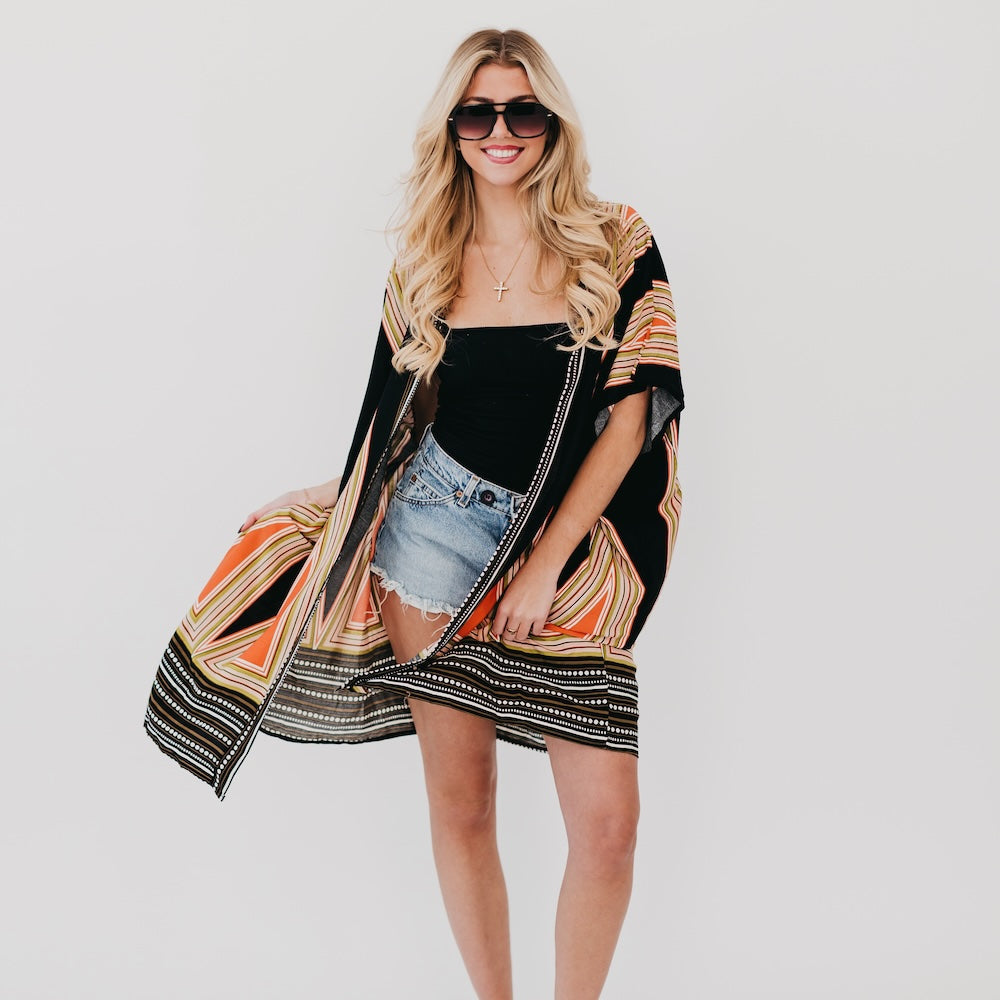 In The City Of Paradise Kimono - Cream - Bexa Boutique