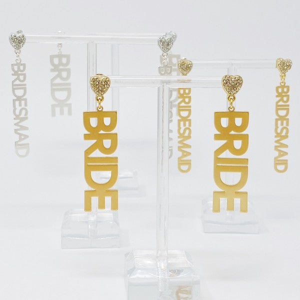 Say I Do Bride Earrings - Silver - Bexa Boutique