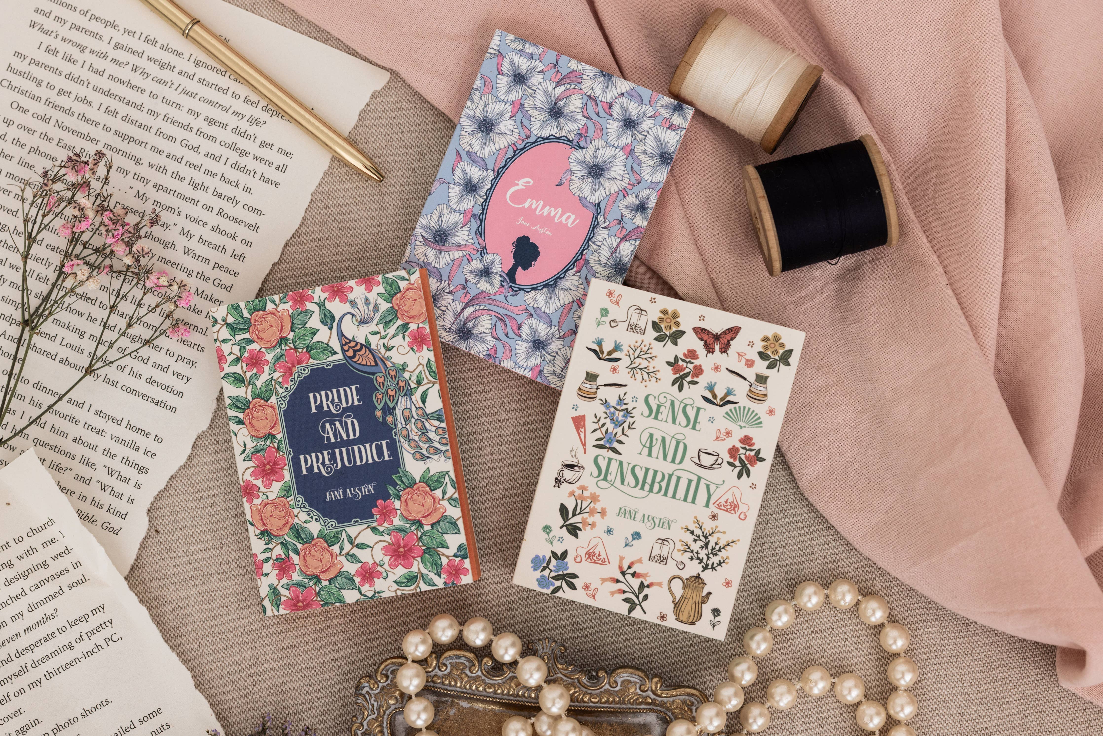 Mini Book Notepad Set, Jane Austen - Bexa Boutique