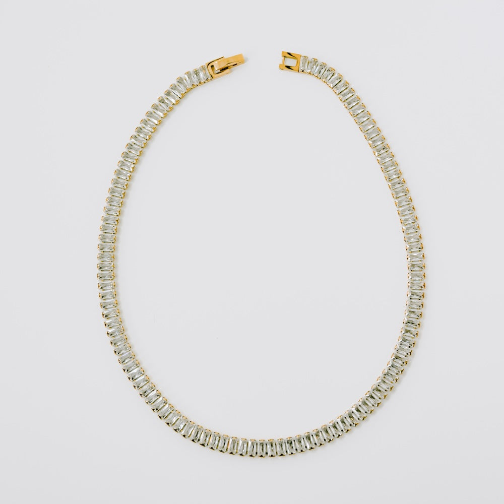 Dazed In Diamonds Choker Necklace - WATERPROOF