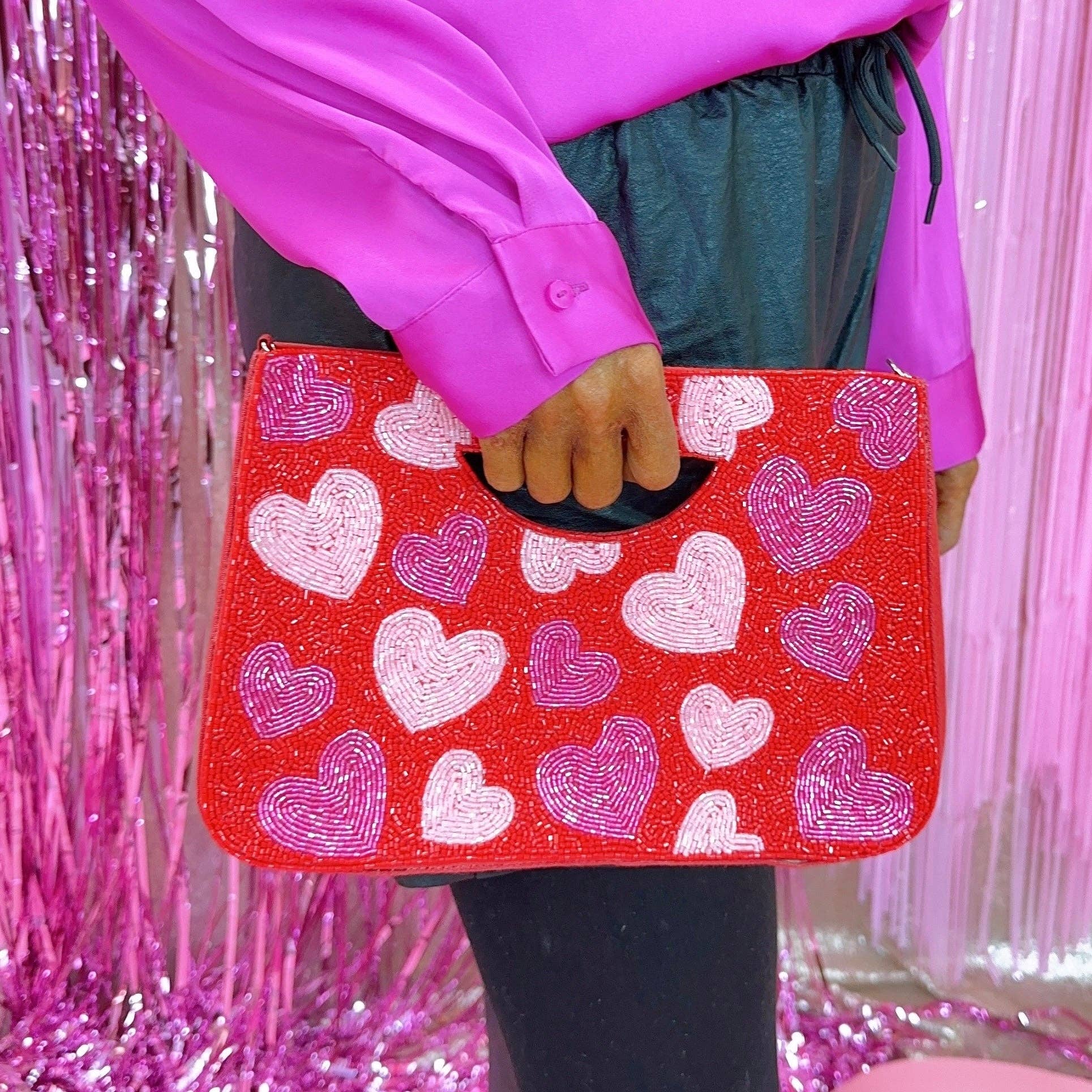 Love me Beaded Bag - Bexa Boutique