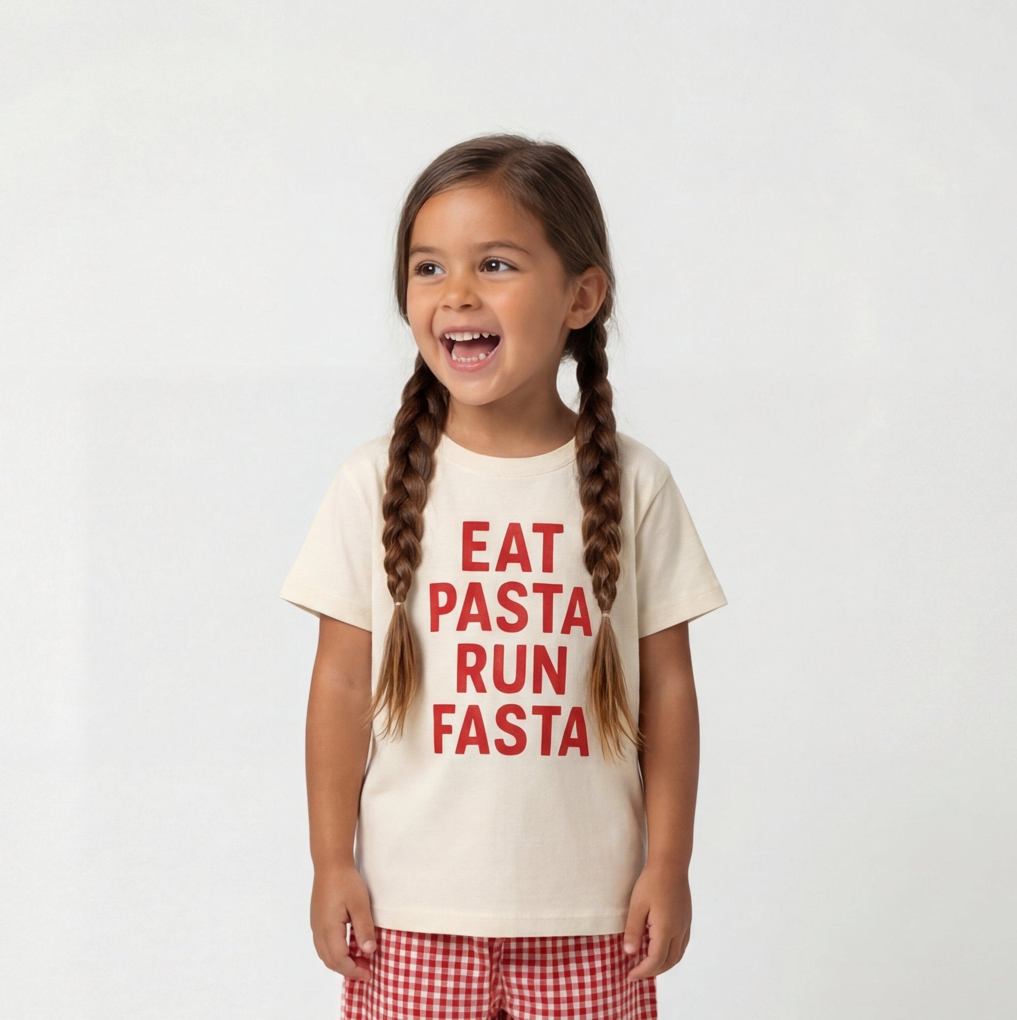 Eat Pasta Run Fasta Tee, Pasta Lovers Graphic Shirt - Bexa Boutique