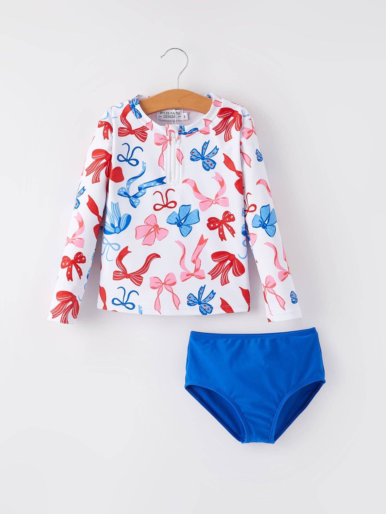 4th of july “Bow” Floral Boutique Swimsuit - Bexa Boutique