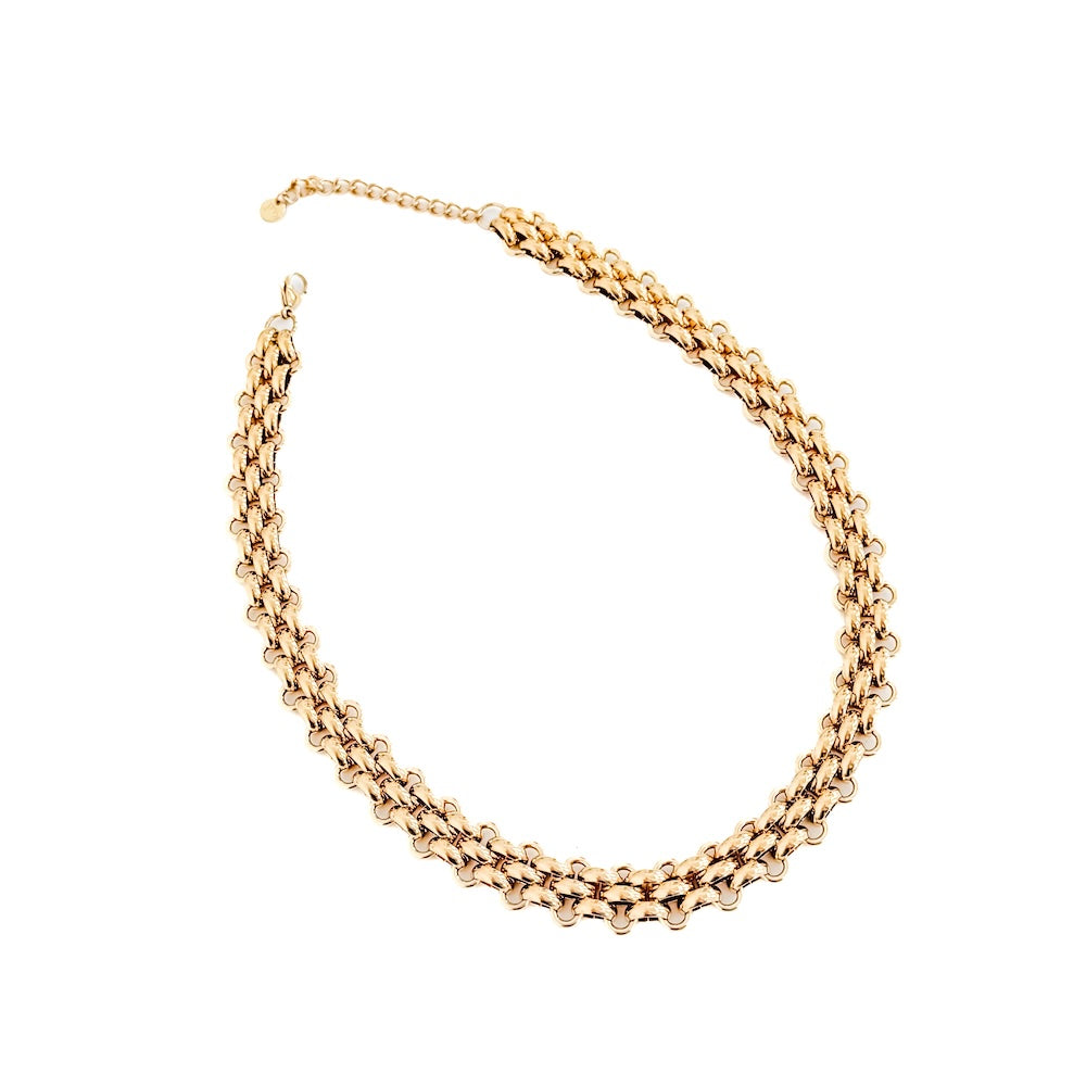 Elise Woven Chain Necklace - WATERPROOF - Bexa Boutique