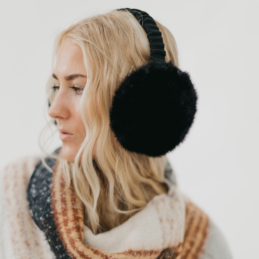 Emery Earmuffs - Black - Bexa Boutique