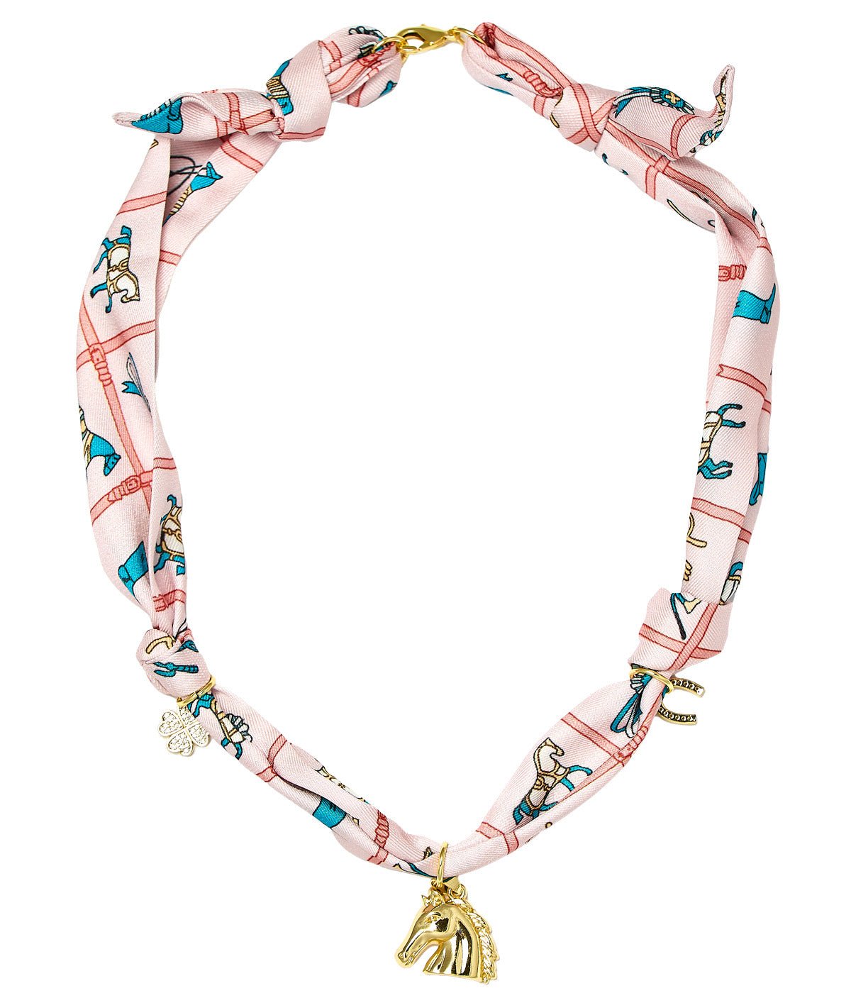 Equestrian -Derby and Winston - Scarf Necklace - Winston Horse - Bexa Boutique