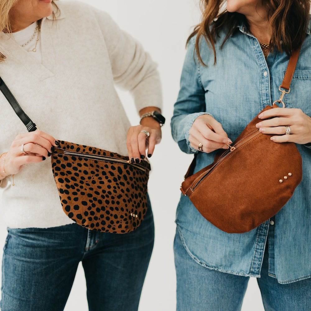 Hair On Hide Westlyn Bum Bag - Black - Bexa Boutique