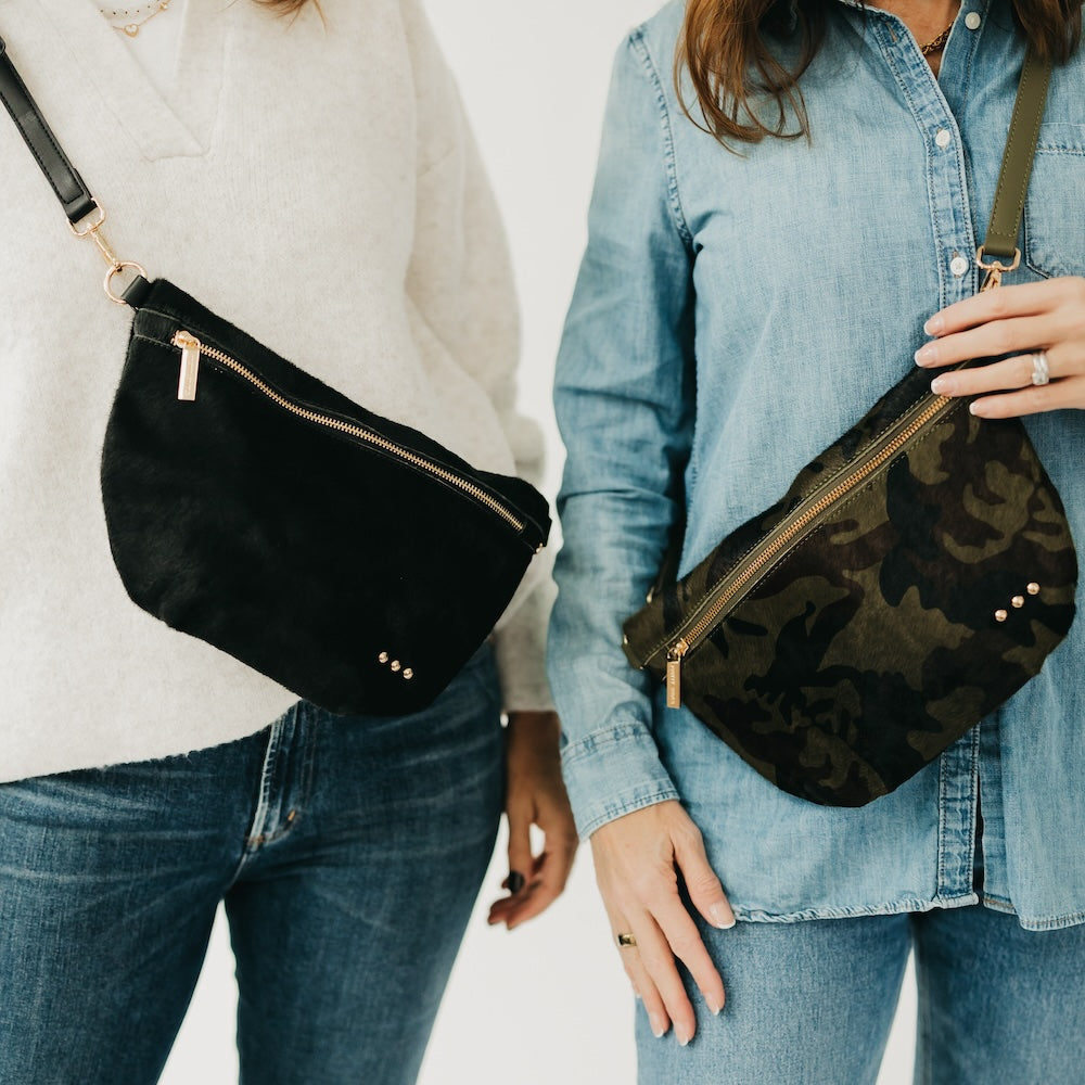 Hair On Hide Westlyn Bum Bag - Black - Bexa Boutique