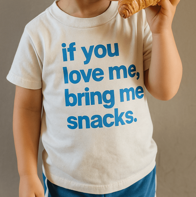 If you love me, bring me snacks graphic tshirt for kids and adults - Bexa Boutique