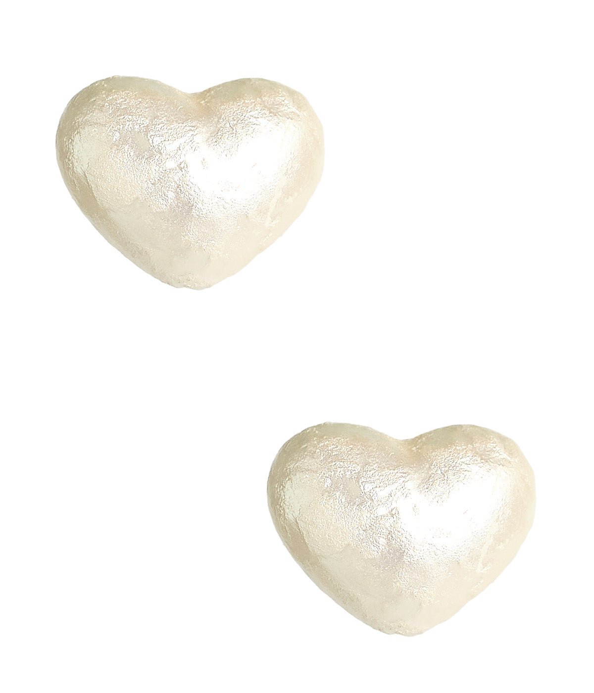 Lainey Heart - Cotton Pearl Studs - 18k Gold Plated - Bexa Boutique