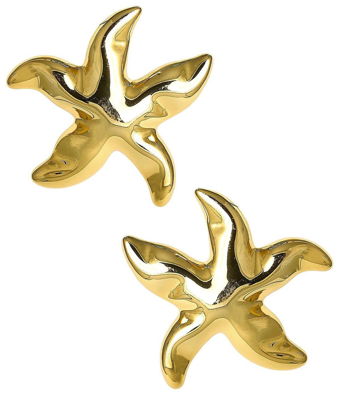 Marina Starfish Stud Earring - 18k Gold Plated - Bexa Boutique