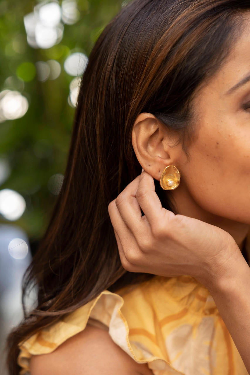 Oyster Stud - Earring - Bexa Boutique