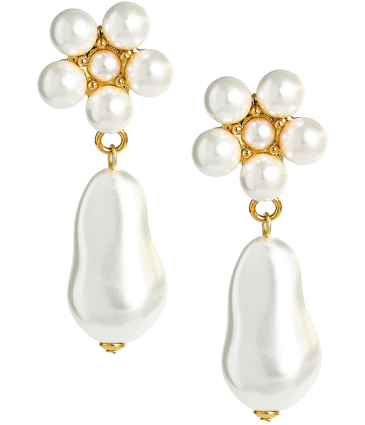 Maeve Pearl Drop Earring - 18k Gold Plated - Bexa Boutique
