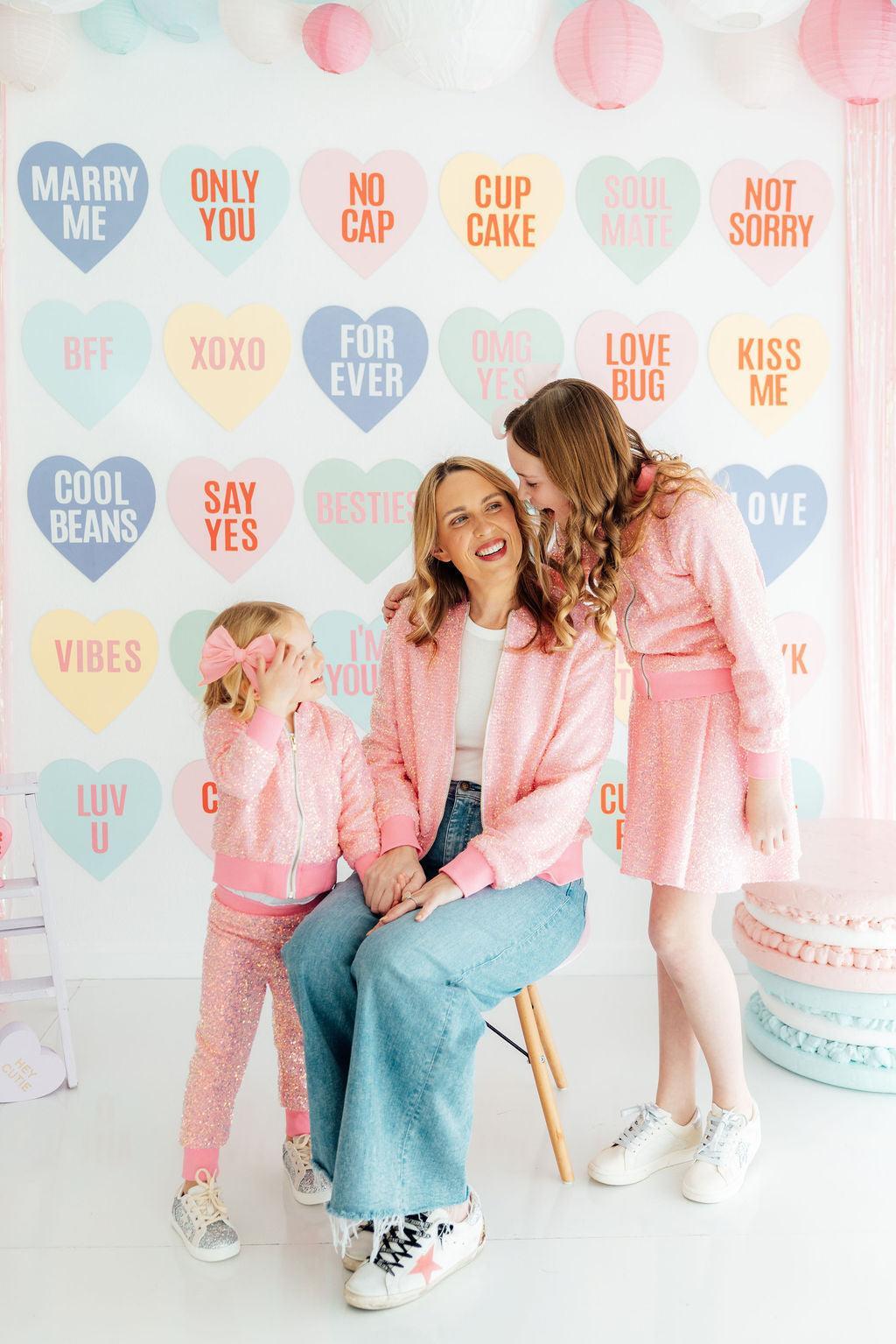Grown Up Bubblegum Pink Sequin Jacket - Bexa Boutique