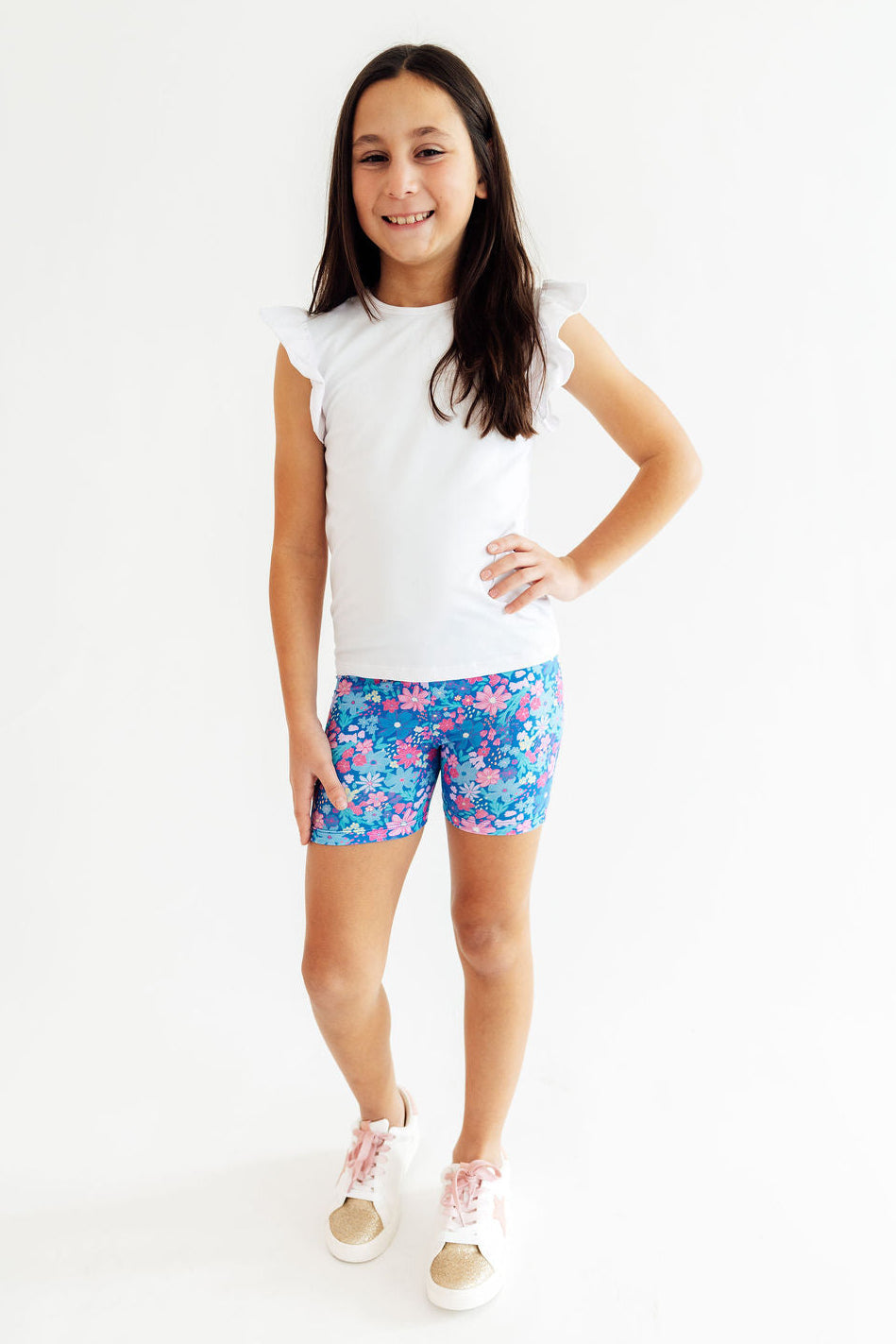 Dreaming Daisies Twirl Shorts - Bexa Boutique