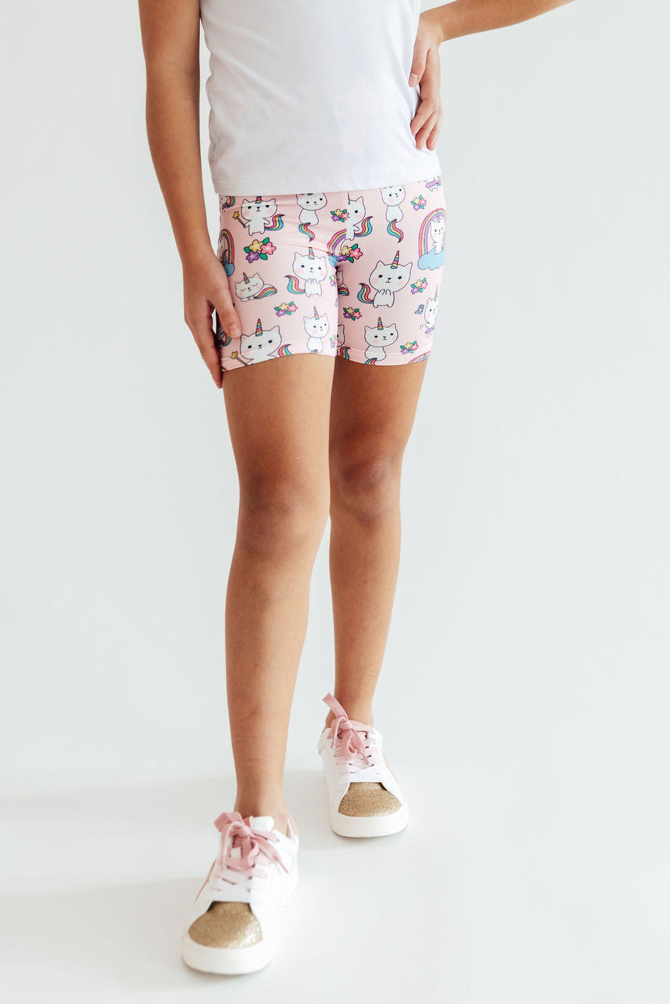 Rainbow Purr-fection Twirl Shorts - Bexa Boutique