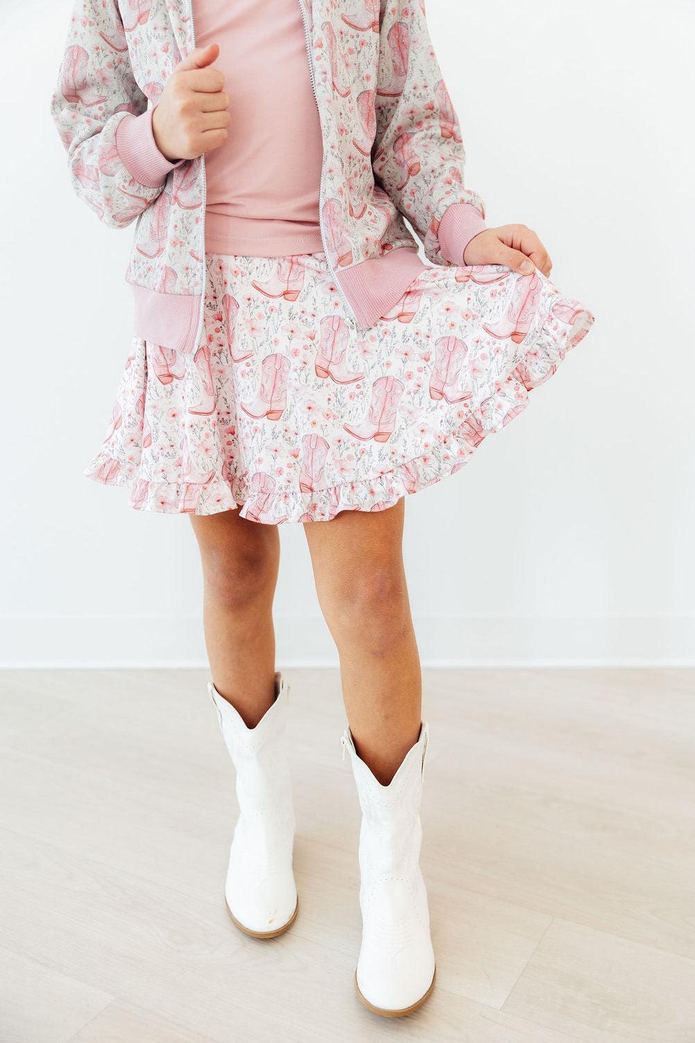 Country Girl Ruffle Twirl Skort - Bexa Boutique