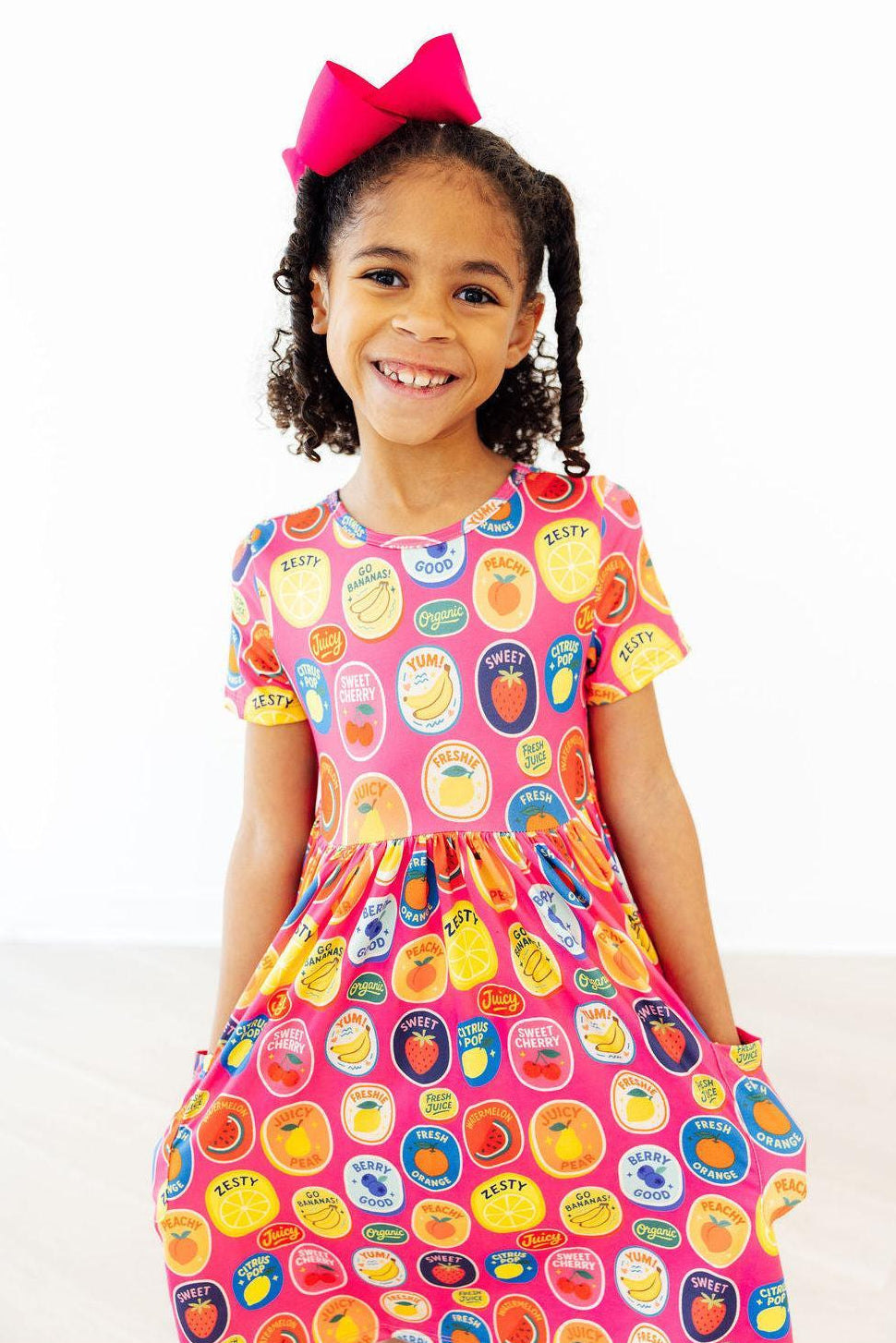 Fresh & Fruity S/S Pocket Twirl Dress - Bexa Boutique