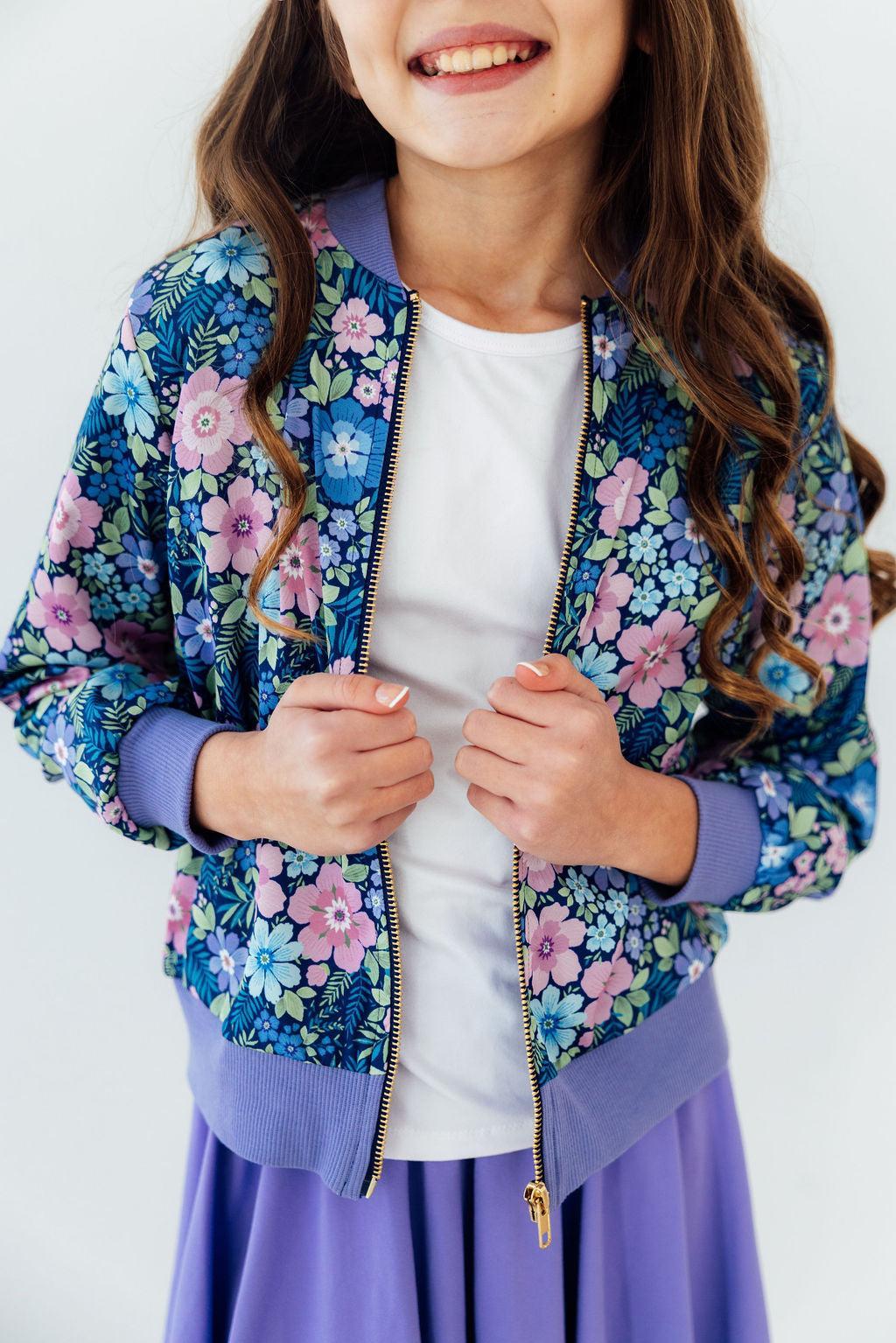 Whimsy Satin Jacket - Bexa Boutique