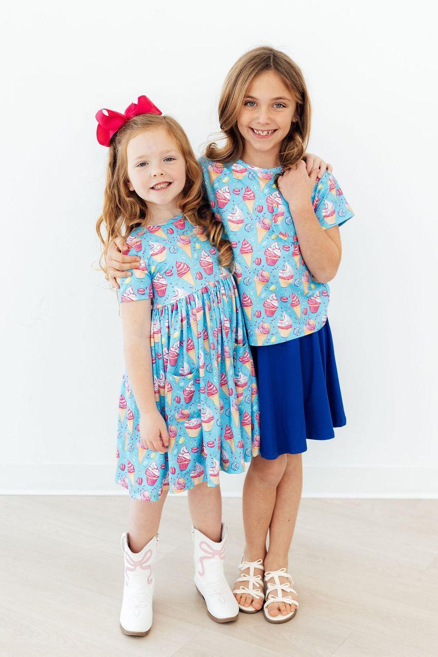 Delightful Desserts S/S Pocket Twirl Dress - Bexa Boutique