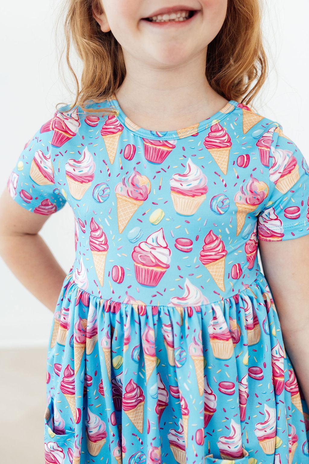 Delightful Desserts S/S Pocket Twirl Dress - Bexa Boutique