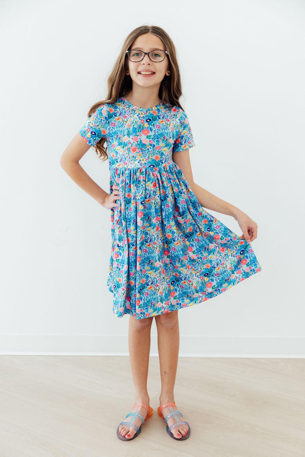 Blooming in Wonderland S/S Pocket Twirl Dress - Bexa Boutique