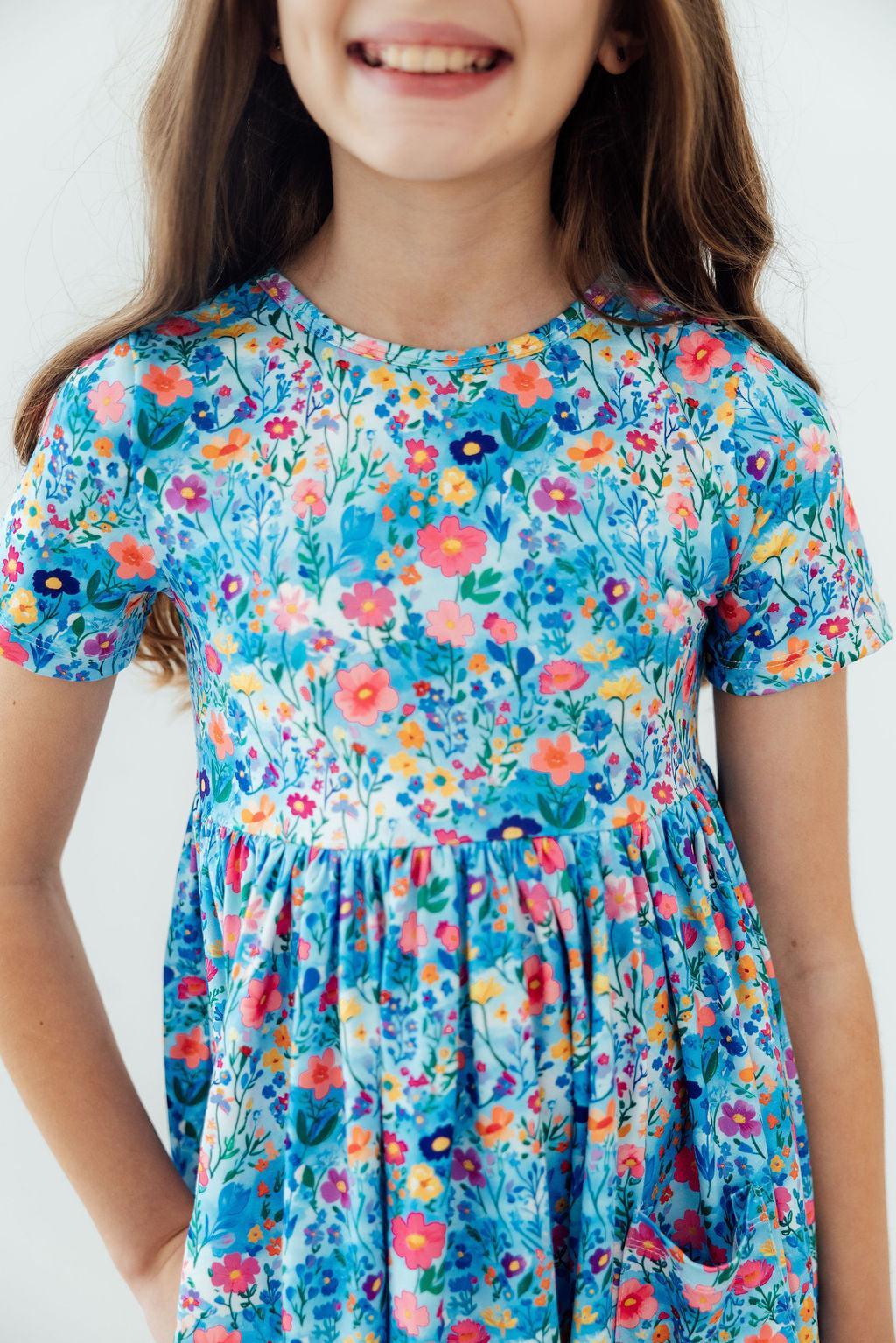 Blooming in Wonderland S/S Pocket Twirl Dress - Bexa Boutique