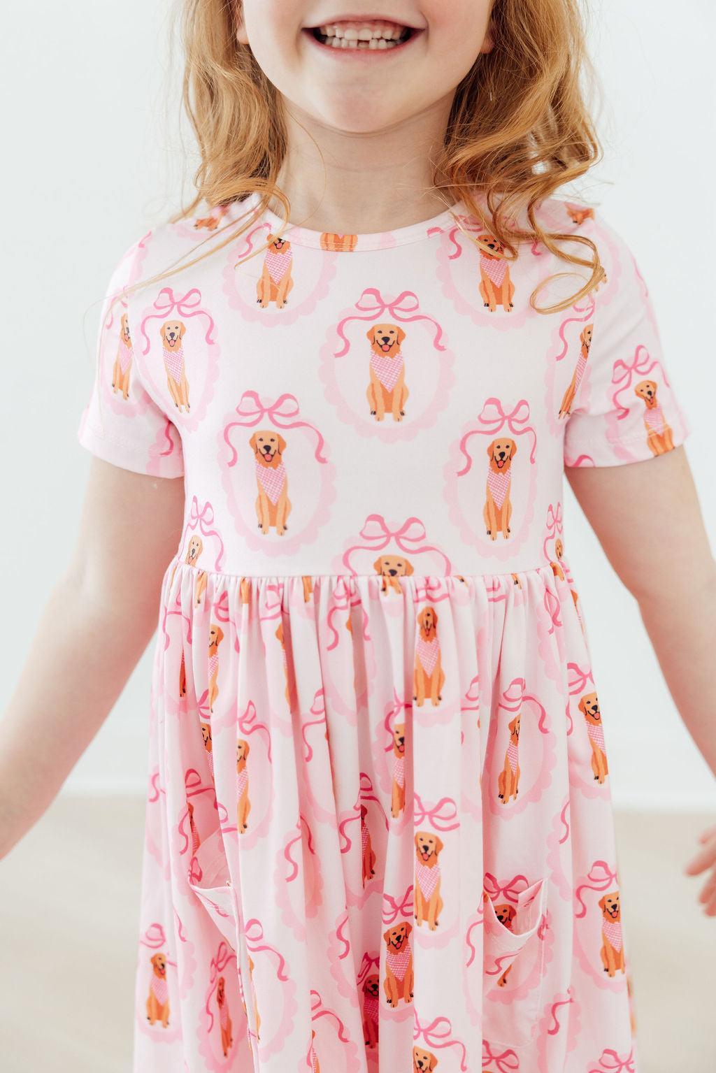 Girl's Best Friend S/S Pocket Twirl Dress - Bexa Boutique