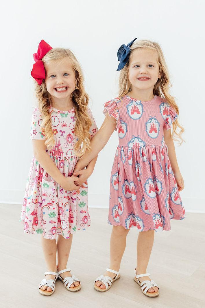 Princess & the Froggie S/S Pocket Twirl Dress - Bexa Boutique