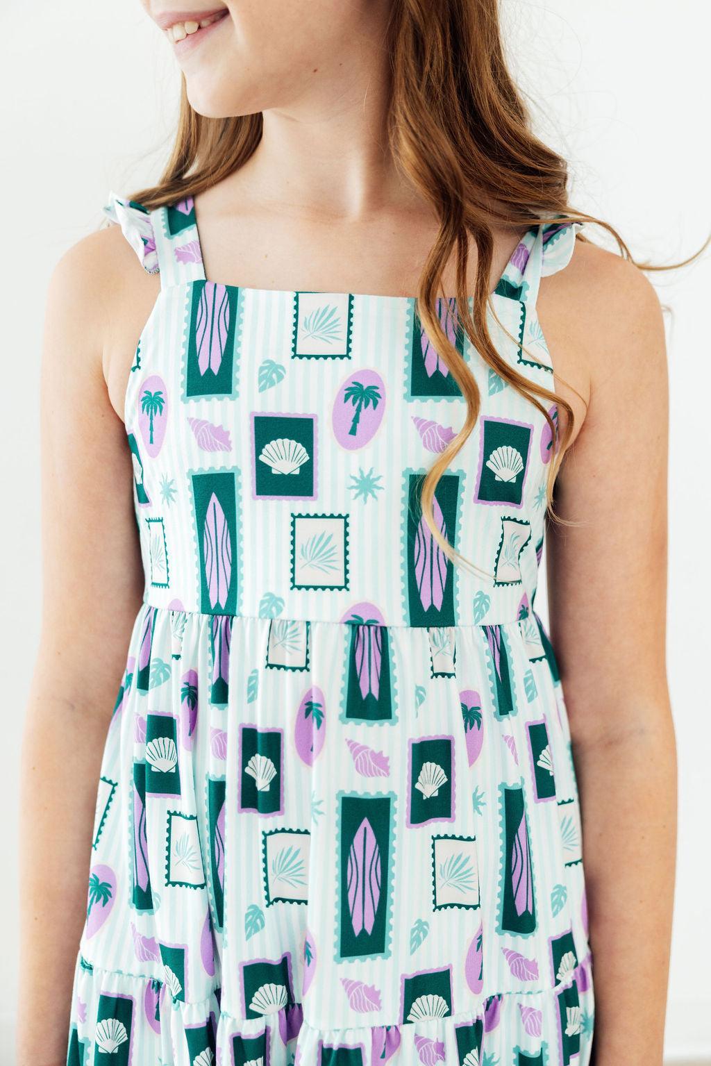 Surfer Girl Ruffle Maxi Dress - Bexa Boutique