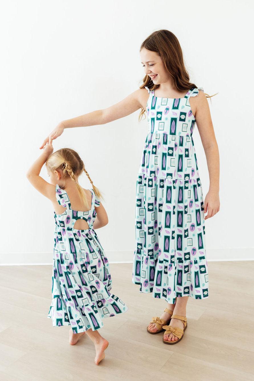 Surfer Girl Ruffle Maxi Dress - Bexa Boutique