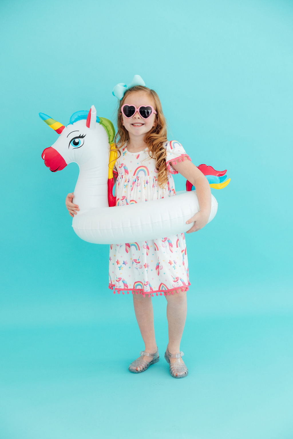 Unicorn Magic Pom Pom Dress - Bexa Boutique