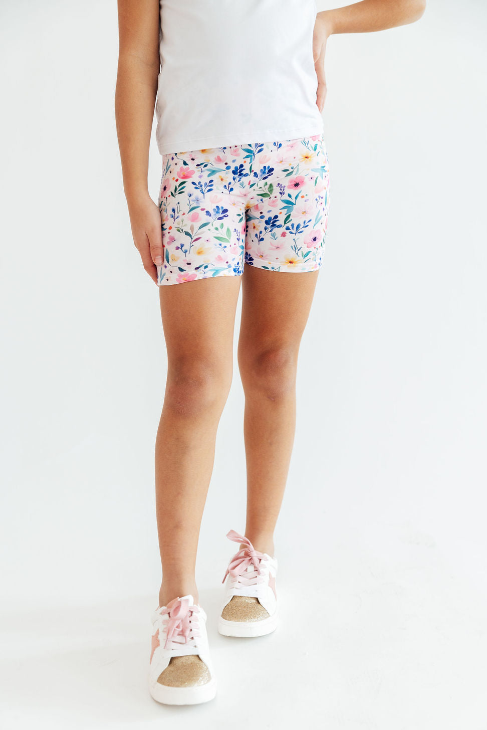 Morning Meadows Twirl Shorts - Bexa Boutique