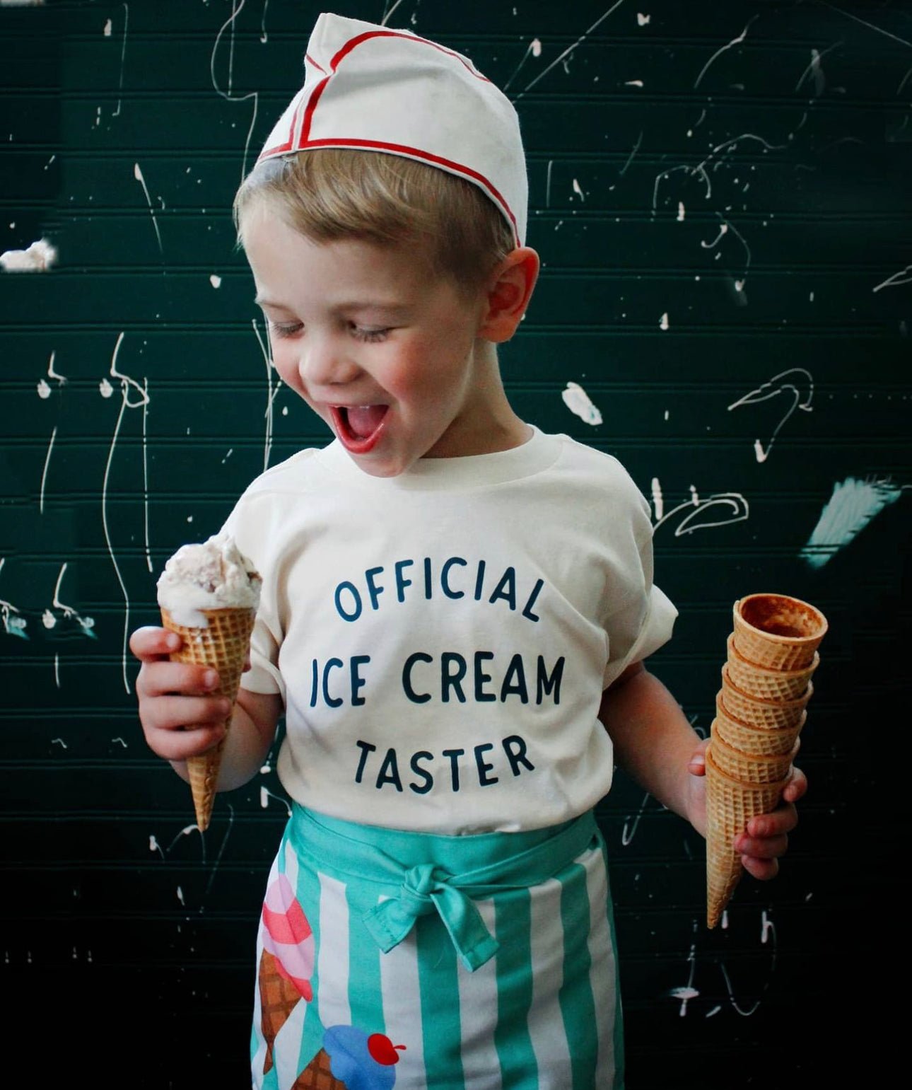 Official Ice Cream Taster Kids Graphic Cotton T-Shirt - Bexa Boutique