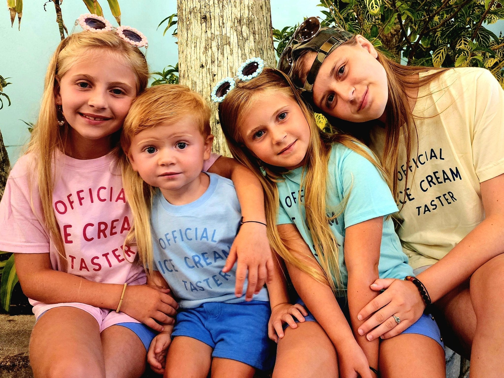 Official Ice Cream Taster Kids Graphic Tee, Cotton Summer T-Shirt - Pink - Bexa Boutique