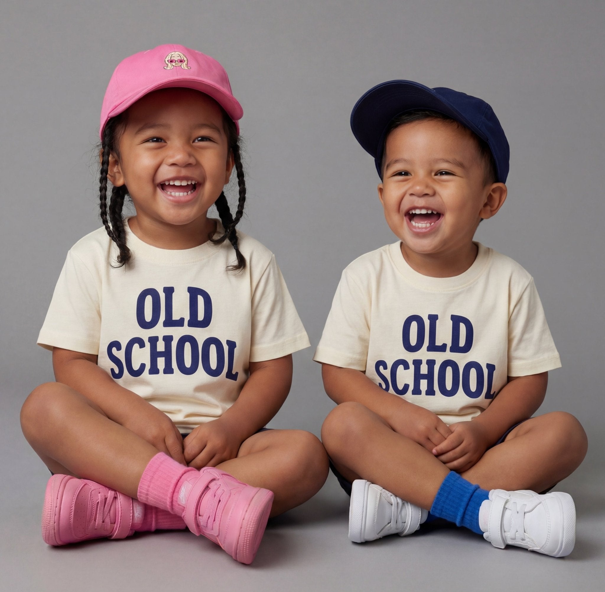 Old School Tee, Vintage Style Kids Tee - Bexa Boutique