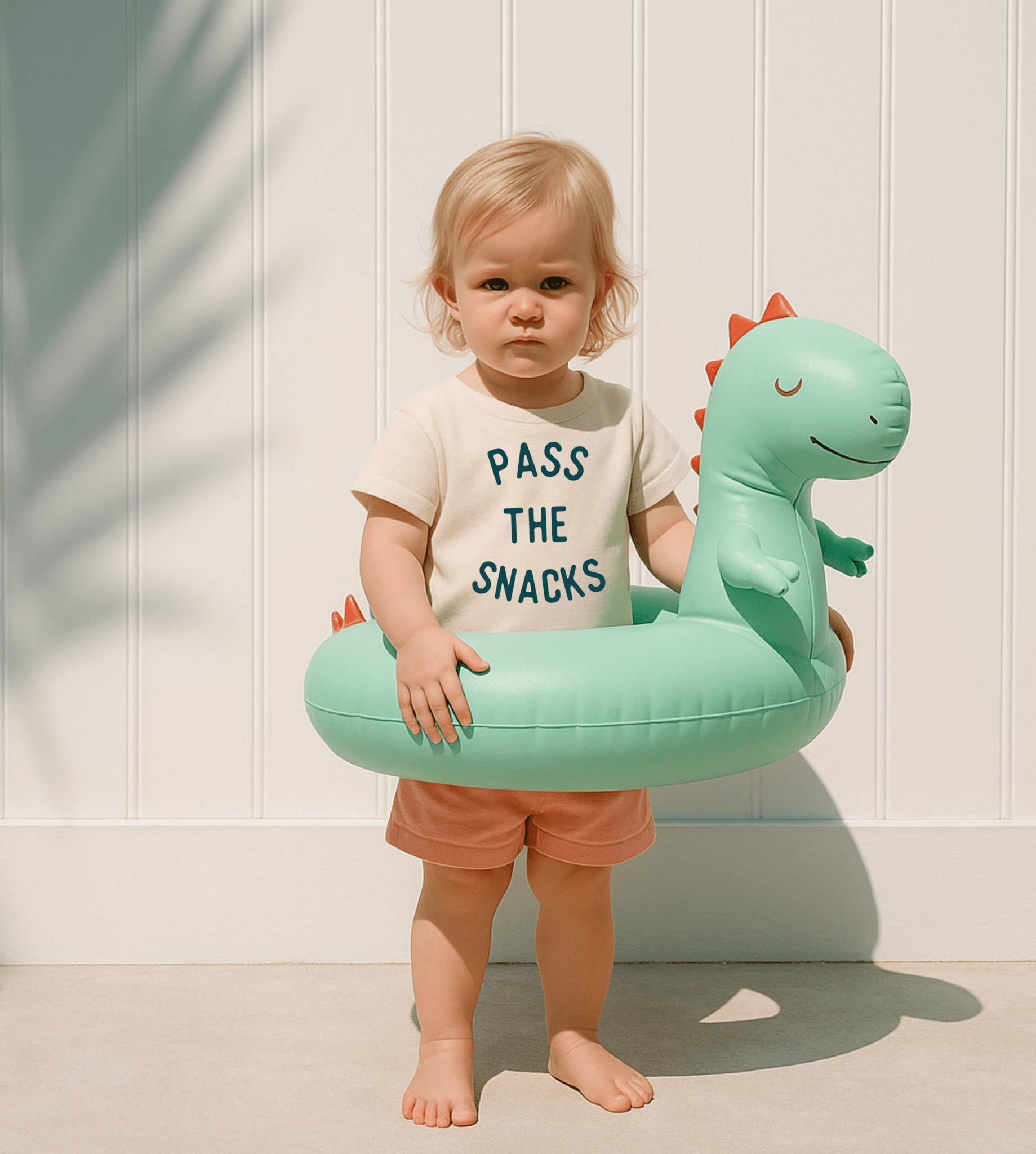 Pass the Snacks Kids Shirt | Funny Snack Lover Graphic Tee for Toddlers - Natural - Bexa Boutique