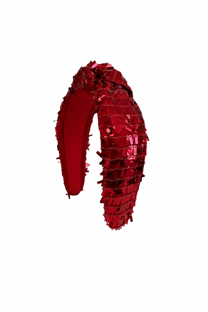 Headband Knot - Shimmy Red - Bexa Boutique