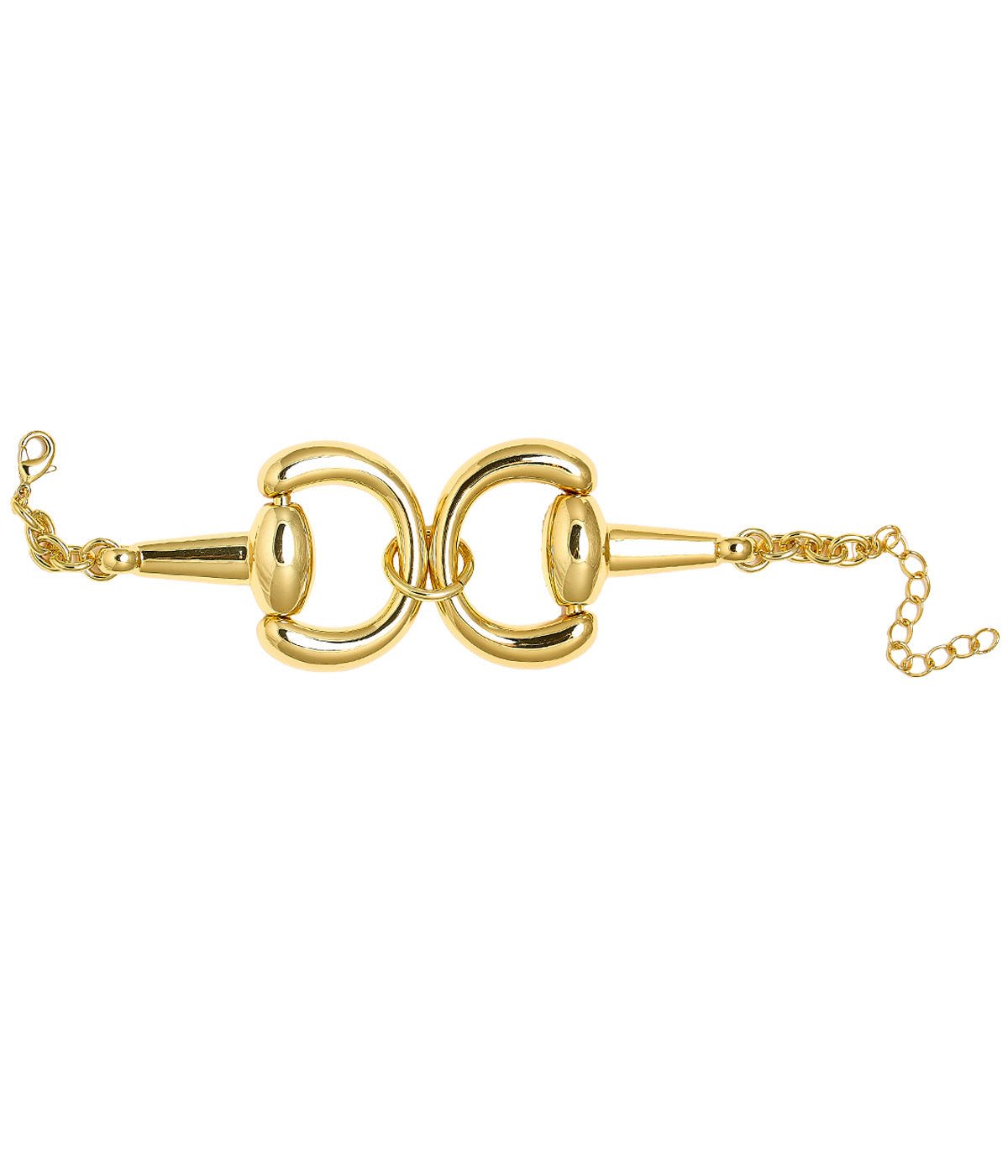 Sarah Large Snaffle Bracelet - 18k Gold Plated - Bexa Boutique