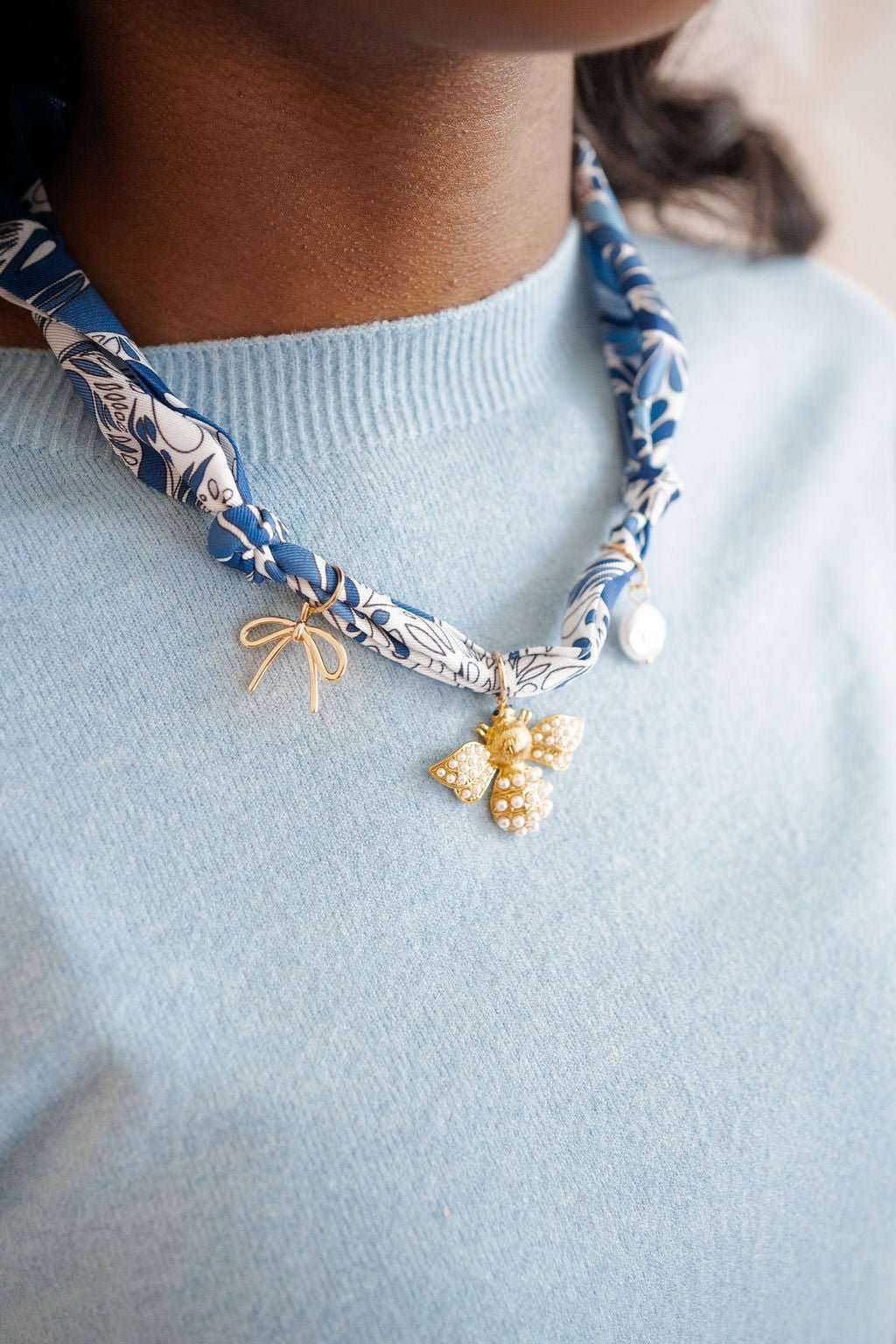 Scarf Charm Necklaces - Spring Collection - Bridget - Bexa Boutique
