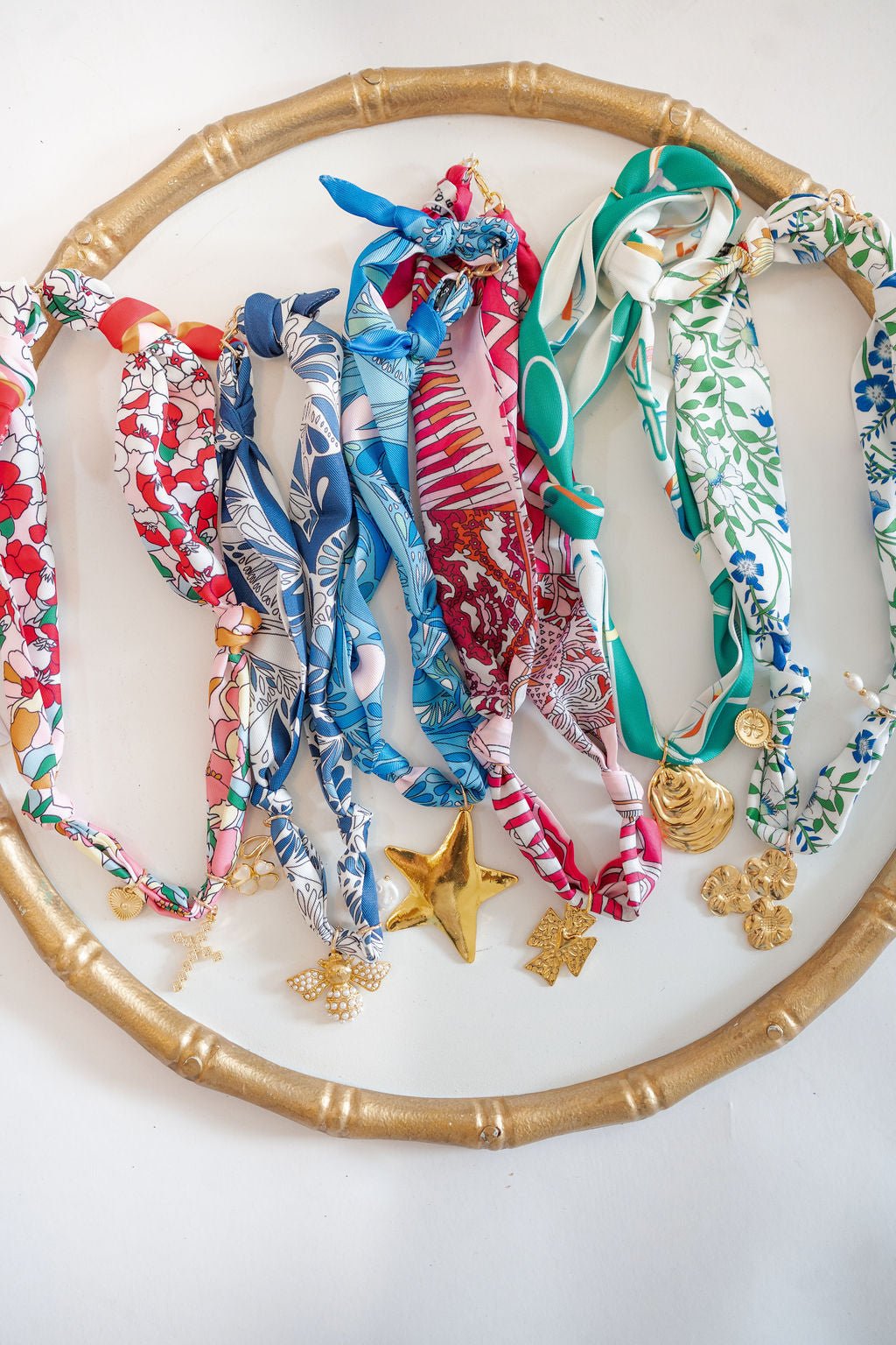 Scarf Charm Necklaces - Spring Collection - Bridget - Bexa Boutique