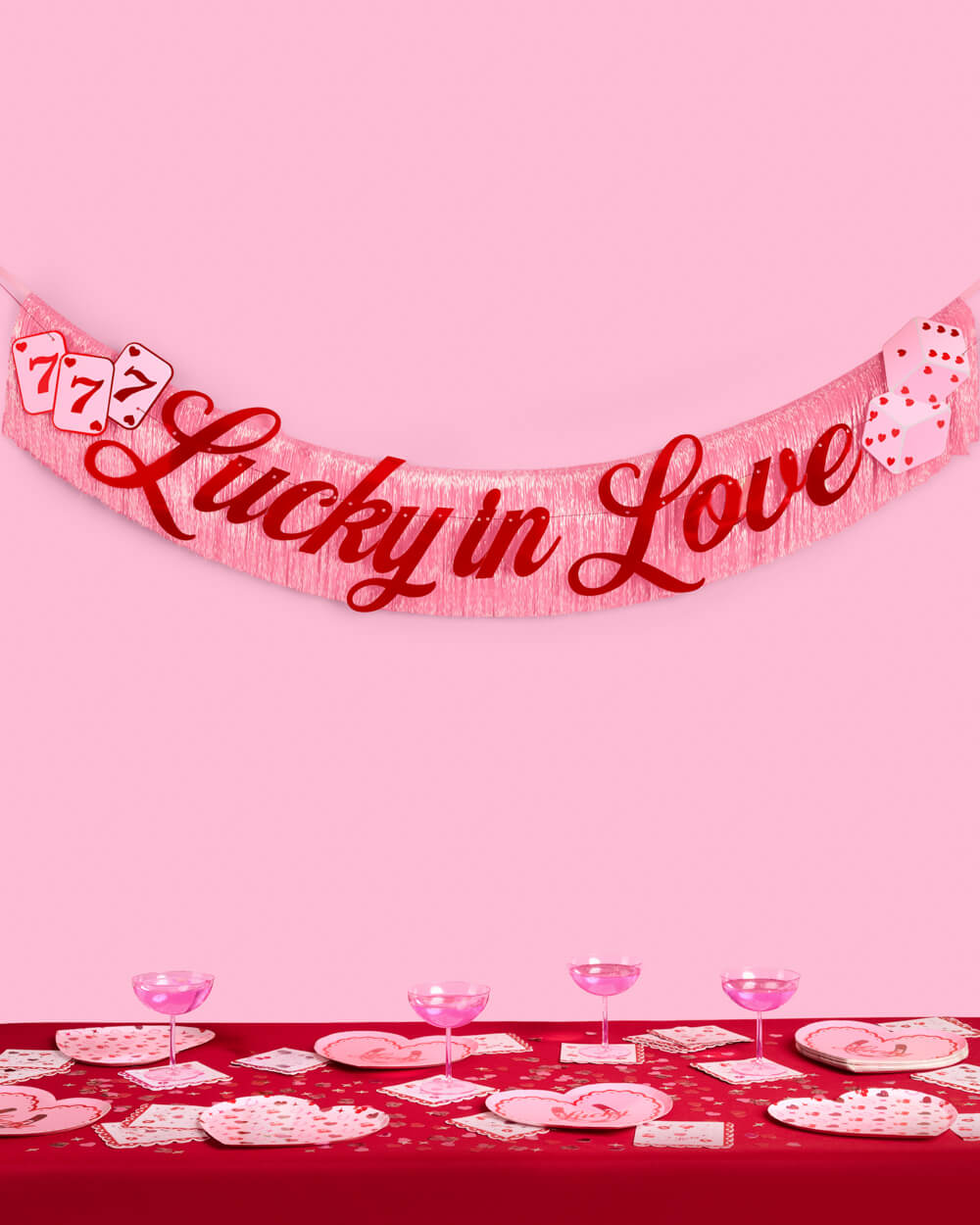 Lucky in Love Banner - two piece banner - Bexa Boutique