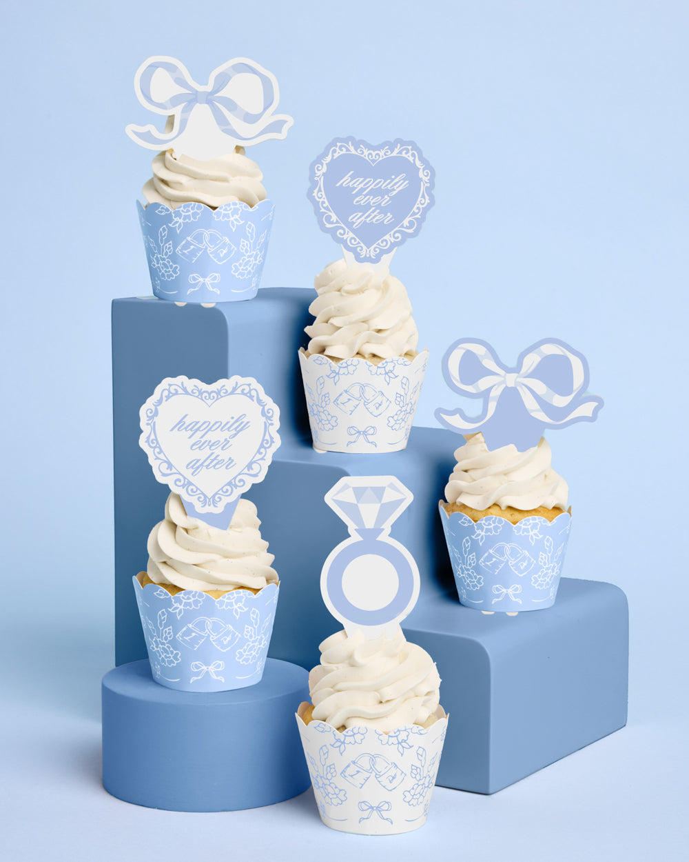 Happily Ever After Toppers - 24 wrappers + toppers - Bexa Boutique